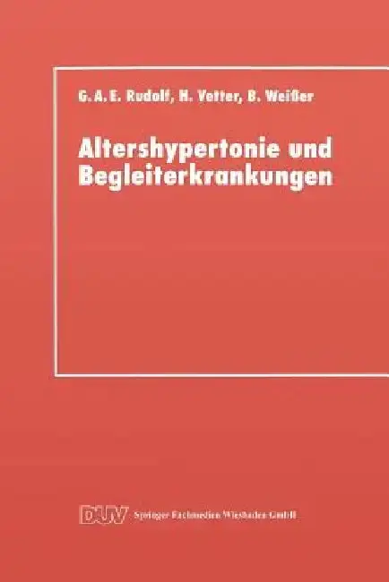 Cover of Altershypertonie Und Begleiterkrankungen