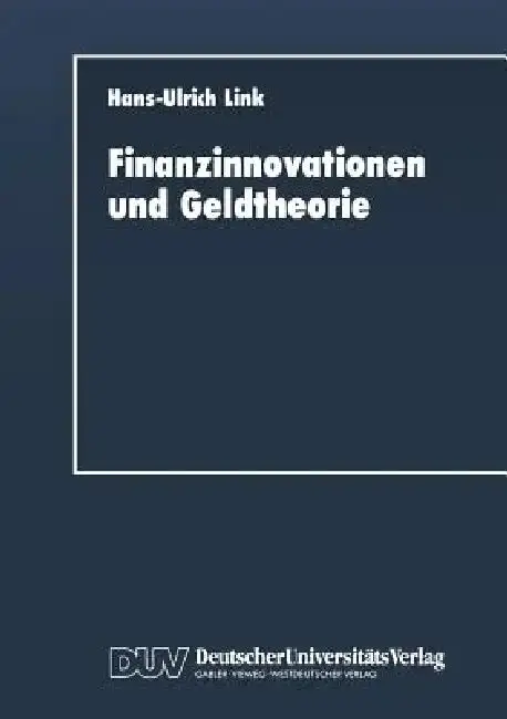 Cover of Finanzinnovationen Und Geldtheorie