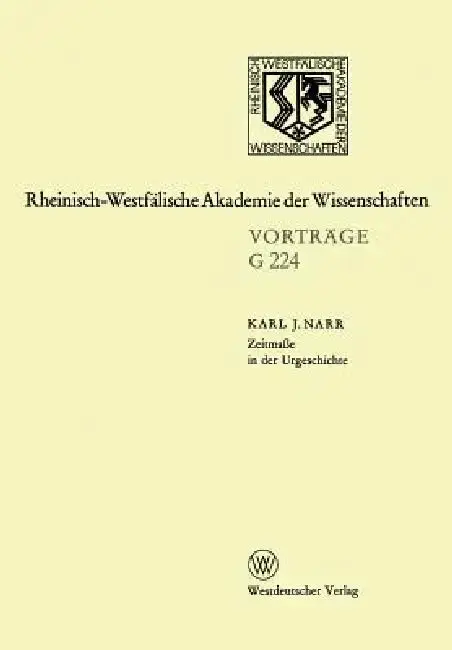 Cover of Zeitmaße in Der Urgeschichte