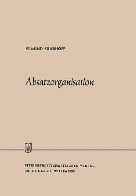 Cover of Absatzorganisation