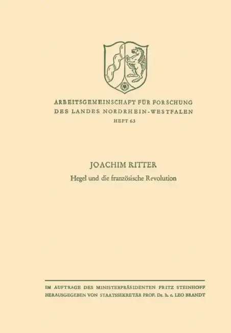 Cover of Hegel Und Die Französische Revolution