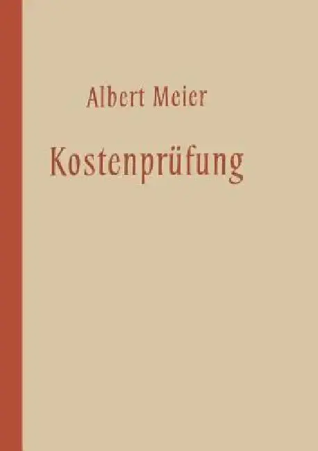 Cover of Kostenprüfung