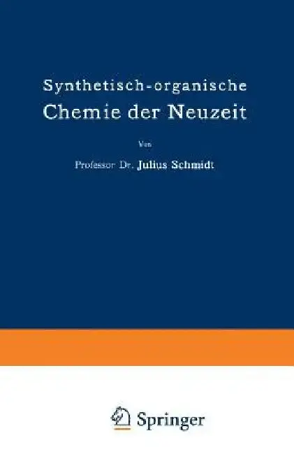 Cover of Synthetisch-Organische Chemie Der Neuzeit