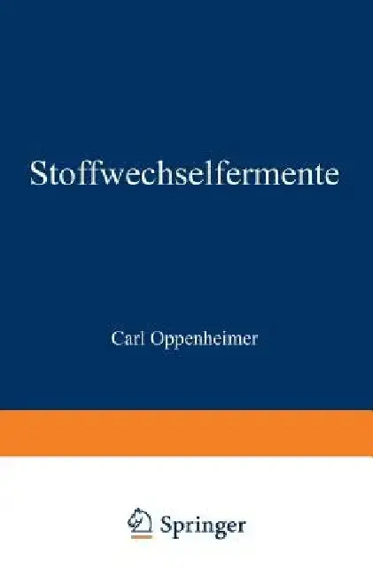 Cover of Stoffwechselfermente