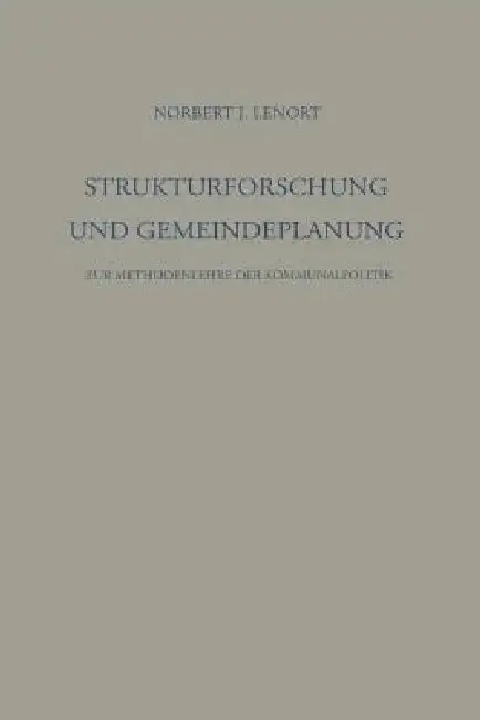 Cover of Strukturforschung Und Gemeindeplanung