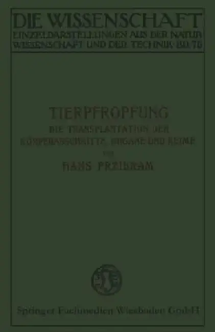Cover of Tierpfropfung