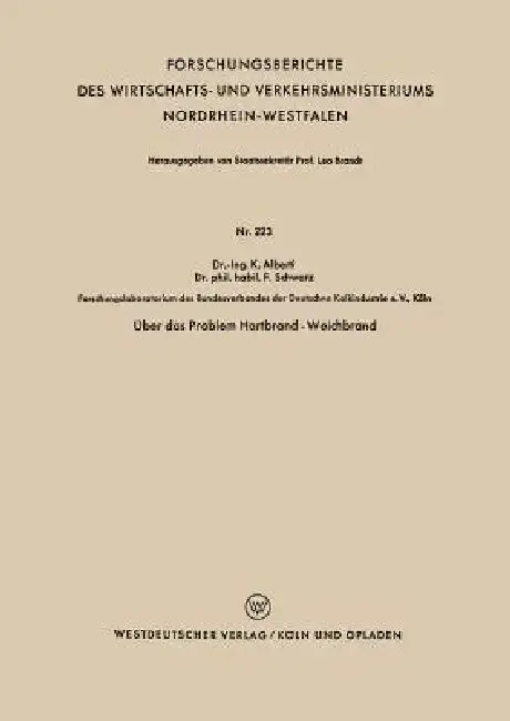 Cover of Über Das Problem Hartbrand - Weichbrand