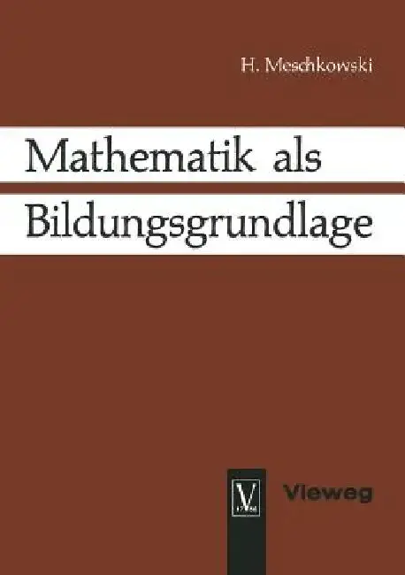 Cover of Mathematik ALS Bildungsgrundlage
