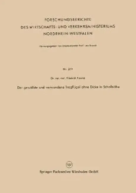 Cover of Der Gewölbte Und Verwundene Tragflügel Ohne Dicke in Schallnähe