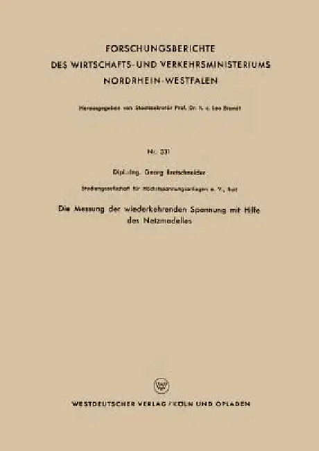 Cover of Die Messung Der Wiederkehrenden Spannung Mit Hilfe Des Netzmodelles