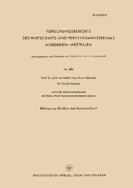 Cover of Beitrag Zur Struktur Des Montmorillonit