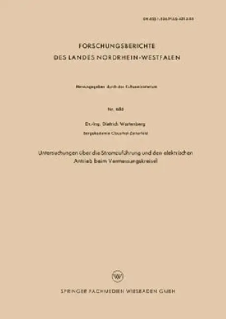 Cover of Untersuchungen Über Die Stromzuführung Und Den Elektrischen Antrieb Beim Vermessungskreisel