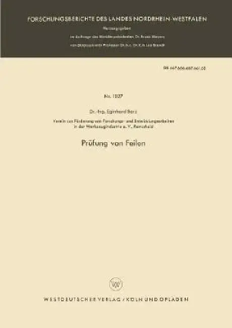 Cover of Prüfung Von Feilen