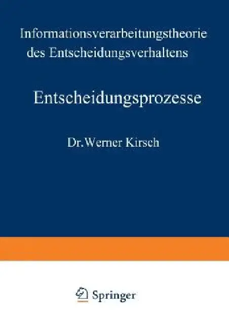 Cover of Entscheidungsprozesse