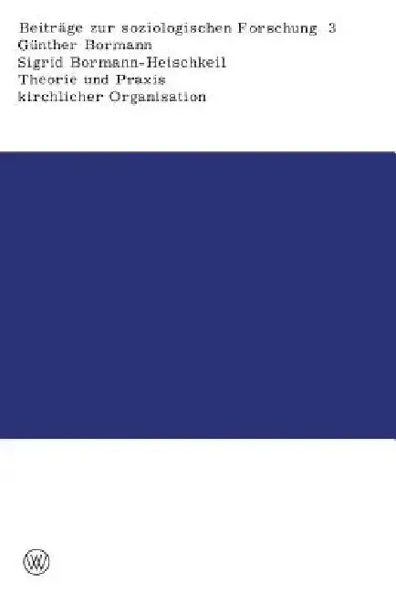Cover of Theorie Und PRAXIS Kirchlicher Organisation