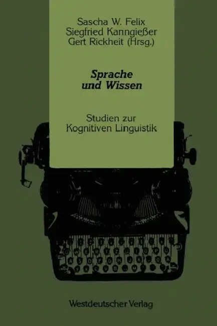 Cover of Sprache Und Wissen