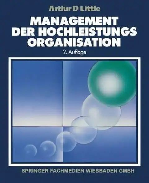 Cover of Management Der Hochleistungsorganisation