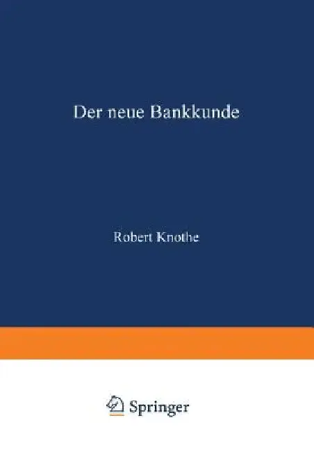 Cover of Der Neue Bankkunde