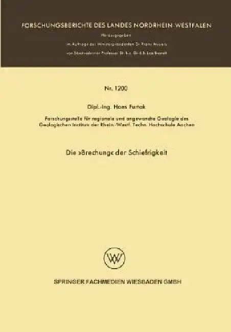 Cover of Die »Brechung« Der Schiefrigkeit