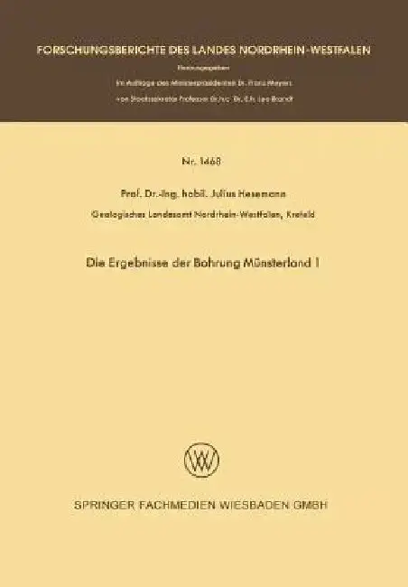Cover of Die Ergebnisse Der Bohrung Münsterland 1