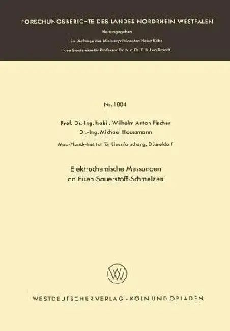 Cover of Elektrochemische Messungen an Eisen-Sauerstoff-Schmelzen