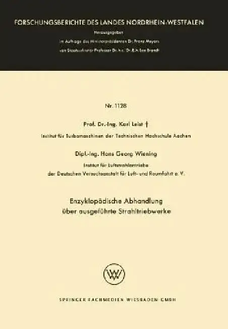 Cover of Enzyklopädische Abhandlung Über Ausgeführte Strahltriebwerke