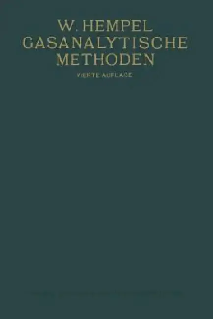 Cover of Gasanalytische Methoden