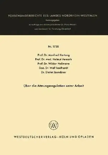 Cover of Über Die Atmungsregulation Unter Arbeit