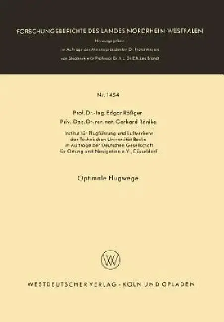 Cover of Optimale Flugwege
