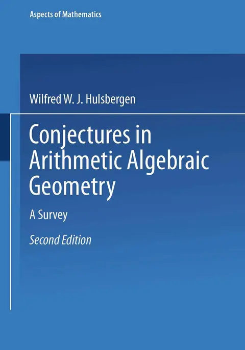 Cover of Conjectures in Arithmetic Algebraic Geometry