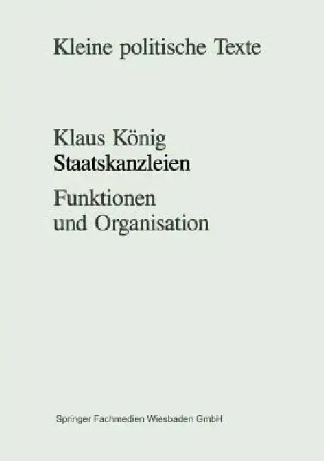 Cover of Staatskanzleien