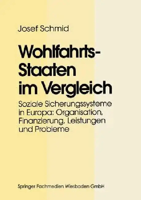 Cover of Wohlfahrtsstaaten Im Vergleich