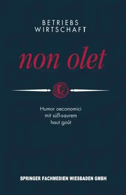 Cover of Betriebswirtschaft Non Olet