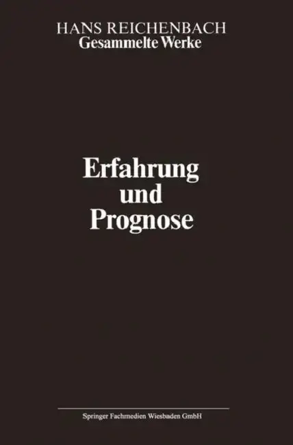 Cover of Erfahrung Und Prognose