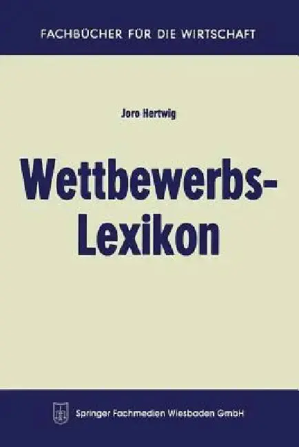 Cover of Wettbewerbs-Lexikon