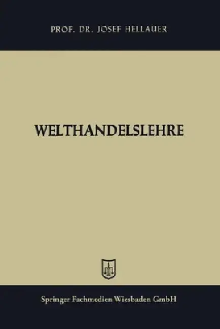 Cover of Welthandelslehre