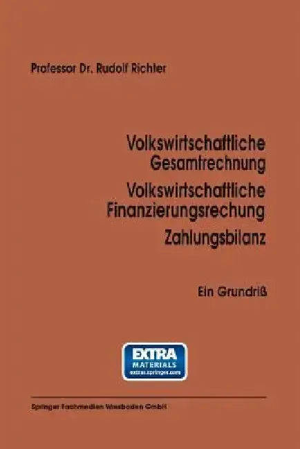 Cover of Volkswirtschaftliche Gesamtrechnung Volkswirtschaftliche Finanzierungsrechnung Zahlungsbilanz