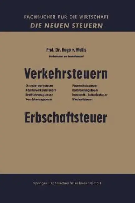 Cover of Verkehrsteuern