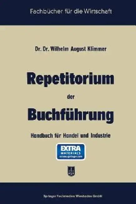 Cover of Repetitorium Der Buchführung