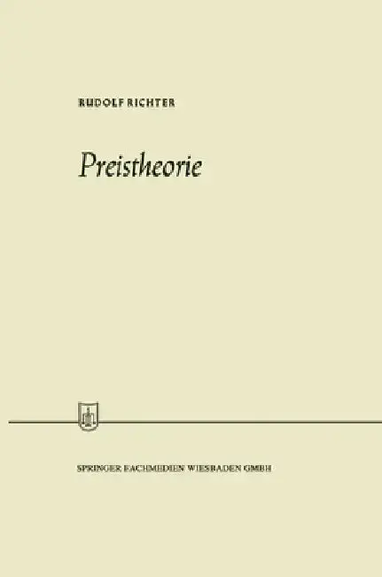 Cover of Preistheorie