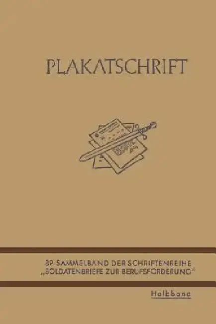 Cover of Plakatschrift