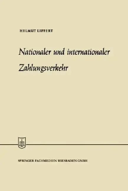 Cover of Nationaler und internationaler Zahlungsverkehr