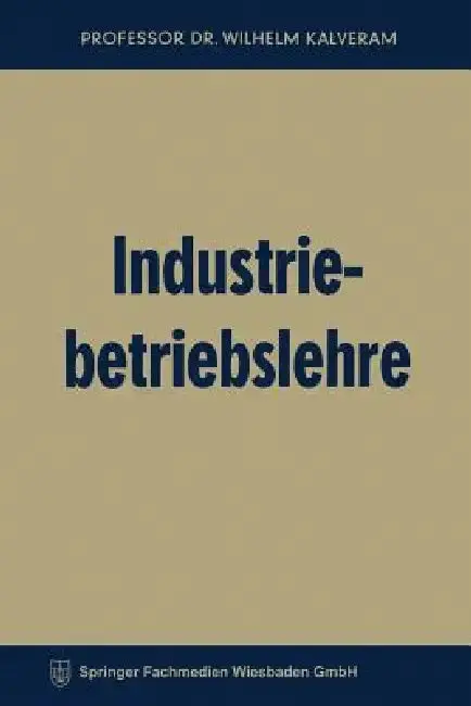 Cover of Industriebetriebslehre