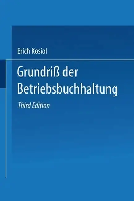 Cover of Grundriß der Betriebsbuchhaltung