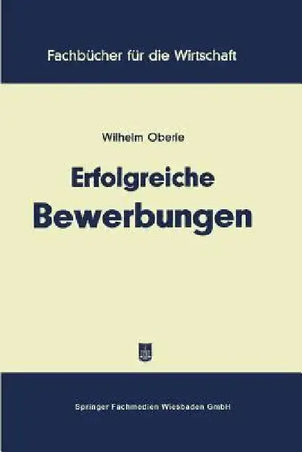 Cover of Erfolgreiche Bewerbungen