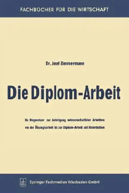 Cover of Die Diplom-Arbeit
