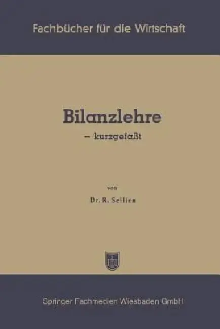 Cover of Bilanzlehre -- Kurzgefaßt