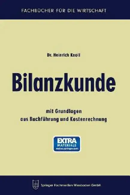 Cover of Bilanzkunde
