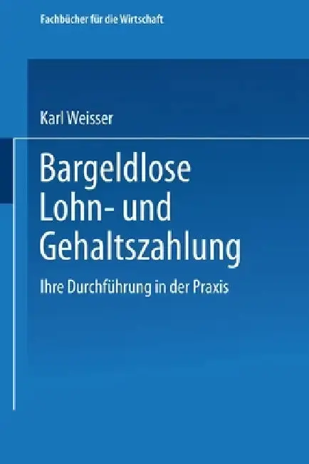 Cover of Bargeldlose Lohn- und Gehaltszahlung