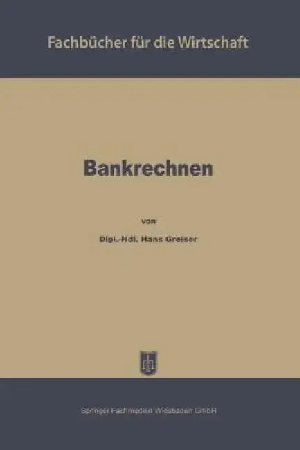 Cover of Bankrechnen